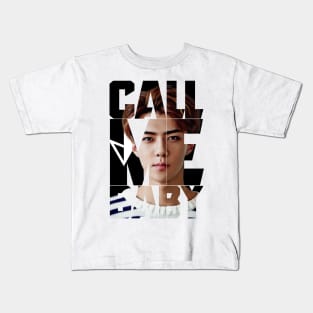 EXO Sehun Call Me Baby Typography Kids T-Shirt